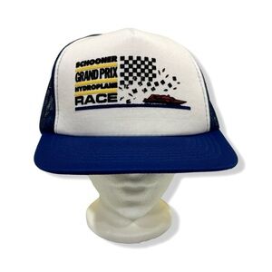 Vintage 80s/90s Schooner Grand Prix Race Trucker Hat